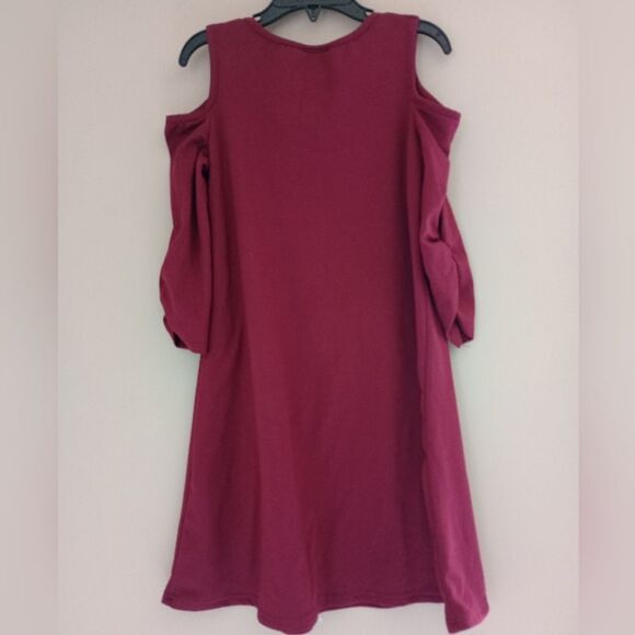 (Bundle) 2 Burgundy Girls Dresses Size 7 - Picture 3 of 15